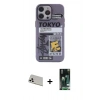 MARSİLYAN™- iPhone 13 Pro Max Kılıf Zirve Form Özel Seri - Şeffaf 360 Full Body Arka Koruyucu + Rainbow Kamera Lens Koruma Cam - BZ