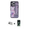 MARSİLYAN™- iPhone 13 Pro Max Kılıf Zirve Form Özel Seri - Şeffaf 360 Full Body Arka Koruyucu + Rainbow Kamera Lens Koruma Cam - MR