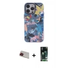 MARSİLYAN™- iPhone 13 Pro Max Kılıf Zirve Form Özel Seri - Şeffaf 360 Full Body Arka Koruyucu + Rainbow Kamera Lens Koruma Cam - KI