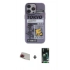 MARSİLYAN™- iPhone 13 Pro Max Kılıf Zirve Form Özel Seri - Şeffaf 360 Full Body Arka Koruyucu + Rainbow Kamera Lens Koruma Cam - KI