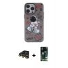 MARSİLYAN™- iPhone 13 Pro Max Kılıf Zirve Form Özel Seri - Şeffaf 360 Full Body Arka Koruyucu + Raze Metal Kamera Lens - GD