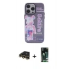 MARSİLYAN™- iPhone 13 Pro Max Kılıf Zirve Form Özel Seri - Şeffaf 360 Full Body Arka Koruyucu + Raze Metal Kamera Lens - GD
