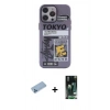 MARSİLYAN™- iPhone 13 Pro Max Kılıf Zirve Form Özel Seri - Şeffaf 360 Full Body Arka Koruyucu + Shine Kamera Lens Koruma Cam - MI