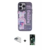 MARSİLYAN™- iPhone 13 Pro Max Kılıf Zirve Form Özel Seri - Şeffaf 360 Full Body Arka Koruyucu + Pers Alüminyum Kamera Lens - SABE