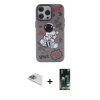 MARSİLYAN™- iPhone 13 Pro Max Kılıf Zirve Form Özel Seri - Şeffaf 360 Full Body Arka Koruyucu + Pers Alüminyum Kamera Lens - SABE