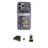 MARSİLYAN™- iPhone 13 Pro Max Kılıf Zirve Form Özel Seri - Şeffaf Maxco Cam Ekran Koruyucu + Raze Metal Kamera Lens - GD