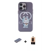 MARSİLYAN™- iPhone 13 Pro Max Kılıf Zirve Form Özel Seri - Şeffaf Maxco Cam Ekran Koruyucu + Renkli Kamera Lens Koruma Cam - MI