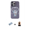 MARSİLYAN™- iPhone 13 Pro Max Kılıf Zirve Form Özel Seri - Şeffaf Maxco Cam Ekran Koruyucu + Mavi Shine Kamera Lens Koruma Cam