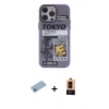 MARSİLYAN™- iPhone 13 Pro Max Kılıf Zirve Form Özel Seri - Şeffaf Maxco Cam Ekran Koruyucu + Mavi Shine Kamera Lens Koruma Cam