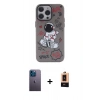 MARSİLYAN™- iPhone 13 Pro Max Kılıf Zirve Form Özel Seri - Şeffaf Maxco Cam Ekran Koruyucu + Neon Fosforlu Kamera Lens - MI
