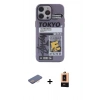 MARSİLYAN™- iPhone 13 Pro Max Kılıf Zirve Form Özel Seri - Şeffaf Maxco Cam Ekran Koruyucu + Renkli Kamera Lens Koruma Cam - PE