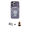 MARSİLYAN™- iPhone 13 Pro Max Kılıf Zirve Form Özel Seri - Şeffaf Maxco Cam Ekran Koruyucu + Rainbow Kamera Lens Koruma Cam - MR