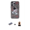 MARSİLYAN™- iPhone 13 Pro Max Kılıf Zirve Form Özel Seri - Şeffaf Maxco Cam Ekran Koruyucu + Renkli Kamera Lens Koruma Cam - TU