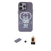 MARSİLYAN™- iPhone 13 Pro Max Kılıf Zirve Form Özel Seri - Şeffaf Maxco Cam Ekran Koruyucu + Renkli Kamera Lens Koruma Cam - TU