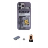 MARSİLYAN™- iPhone 13 Pro Max Kılıf Zirve Form Özel Seri - Şeffaf Maxco Cam Ekran Koruyucu + Renkli Kamera Lens Koruma Cam - YL
