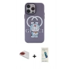 MARSİLYAN™- iPhone 13 Pro Max Kılıf Zirve Form Özel Seri - Şeffaf Pasifik Cam Ekran Koruyucu + Pers Alüminyum Kamera Lens - KI