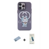 MARSİLYAN™- iPhone 13 Pro Max Kılıf Zirve Form Özel Seri - Şeffaf Pasifik Cam Ekran Koruyucu + Mavi Shine Kamera Lens Koruma Cam