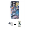 MARSİLYAN™- iPhone 13 Pro Max Kılıf Zirve Form Özel Seri - Şeffaf Pasifik Cam Ekran Koruyucu + Pers Alüminyum Kamera Lens - LT