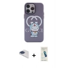 MARSİLYAN™- iPhone 13 Pro Max Kılıf Zirve Form Özel Seri - Şeffaf Pasifik Cam Ekran Koruyucu + Pers Alüminyum Kamera Lens - LT