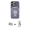 MARSİLYAN™- iPhone 13 Pro Max Kılıf Zirve Form Özel Seri - Şeffaf Pasifik Cam Ekran Koruyucu + Rainbow Kamera Lens Koruma Cam - BZ