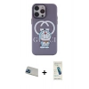 MARSİLYAN™- iPhone 13 Pro Max Kılıf Zirve Form Özel Seri - Şeffaf Pasifik Cam Ekran Koruyucu + Rainbow Kamera Lens Koruma Cam - MI