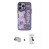 MARSİLYAN™- iPhone 13 Pro Max Kılıf Zirve Form Özel Seri - Şeffaf Pasifik Cam Ekran Koruyucu + Rainbow Kamera Lens Koruma Cam - BZ