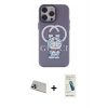 MARSİLYAN™- iPhone 13 Pro Max Kılıf Zirve Form Özel Seri - Şeffaf Pasifik Cam Ekran Koruyucu + Rainbow Kamera Lens Koruma Cam - MR