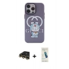 MARSİLYAN™- iPhone 13 Pro Max Kılıf Zirve Form Özel Seri - Şeffaf Pasifik Cam Ekran Koruyucu + Raze Metal Kamera Lens - GD