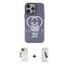 MARSİLYAN™- iPhone 13 Pro Max Kılıf Zirve Form Özel Seri - Şeffaf Pasifik Cam Ekran Koruyucu + Shine Kamera Lens - GD