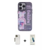 MARSİLYAN™- iPhone 13 Pro Max Kılıf Zirve Form Özel Seri - Şeffaf Pasifik Cam Ekran Koruyucu + Shine Kamera Lens - GD