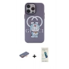 MARSİLYAN™- iPhone 13 Pro Max Kılıf Zirve Form Özel Seri - Şeffaf Pasifik Cam Ekran Koruyucu + Renkli Kamera Lens Koruma Cam - TU
