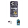 MARSİLYAN™- iPhone 13 Pro Max Kılıf Zirve Form Özel Seri - Siyah 18D Cam Ekran Koruyucu + Pers Alüminyum Kamera Lens - GI