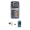 MARSİLYAN™- iPhone 13 Pro Max Kılıf Zirve Form Özel Seri - Siyah 18D Cam Ekran Koruyucu + Pers Alüminyum Kamera Lens - KI