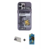 MARSİLYAN™- iPhone 13 Pro Max Kılıf Zirve Form Özel Seri - Siyah 18D Cam Ekran Koruyucu + Rainbow Kamera Lens Koruma Cam - MR