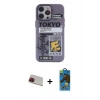 MARSİLYAN™- iPhone 13 Pro Max Kılıf Zirve Form Özel Seri - Siyah 18D Cam Ekran Koruyucu + Rainbow Kamera Lens Koruma Cam - KI