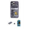 MARSİLYAN™- iPhone 13 Pro Max Kılıf Zirve Form Özel Seri - Siyah 18D Cam Ekran Koruyucu + Renkli Kamera Lens Koruma Cam - SI