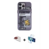 MARSİLYAN™- iPhone 13 Pro Max Kılıf Zirve Form Özel Seri - Siyah 3D Antistatik Cam Ekran Koruyucu + Pers Alüminyum Kamera Lens - KI