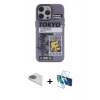 MARSİLYAN™- iPhone 13 Pro Max Kılıf Zirve Form Özel Seri - Siyah 3D Antistatik Cam Ekran Koruyucu + Pers Alüminyum Kamera Lens - GD