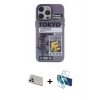 MARSİLYAN™- iPhone 13 Pro Max Kılıf Zirve Form Özel Seri - Siyah 3D Antistatik Cam Ekran Koruyucu + Rainbow Kamera Lens Koruma Cam - REGD