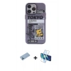 MARSİLYAN™- iPhone 13 Pro Max Kılıf Zirve Form Özel Seri - Siyah 3D Antistatik Cam Ekran Koruyucu + Shine Kamera Lens Koruma Cam - MI