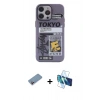 MARSİLYAN™- iPhone 13 Pro Max Kılıf Zirve Form Özel Seri - Siyah 3D Antistatik Cam Ekran Koruyucu + Shine Kamera Lens Koruma Cam - PE