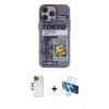 MARSİLYAN™- iPhone 13 Pro Max Kılıf Zirve Form Özel Seri - Siyah 3D Antistatik Cam Ekran Koruyucu + Shine Kamera Lens - GD