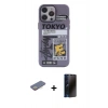 MARSİLYAN™- iPhone 13 Pro Max Kılıf Zirve Form Özel Seri - Siyah 3D Antistatik Hayalet Cam Ekran Koruyucu + Renkli Kamera Lens Koruma Cam - SI
