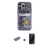 MARSİLYAN™- iPhone 13 Pro Max Kılıf Zirve Form Özel Seri - Siyah 3D Antistatik Hayalet Cam Ekran Koruyucu + Renkli Kamera Lens Koruma Cam - MI