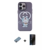 MARSİLYAN™- iPhone 13 Pro Max Kılıf Zirve Form Özel Seri - Siyah 3D Antistatik Hayalet Cam Ekran Koruyucu + Shine Kamera Lens Koruma Cam - GI