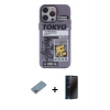 MARSİLYAN™- iPhone 13 Pro Max Kılıf Zirve Form Özel Seri - Siyah 3D Antistatik Hayalet Cam Ekran Koruyucu + Shine Kamera Lens Koruma Cam - GI