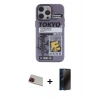 MARSİLYAN™- iPhone 13 Pro Max Kılıf Zirve Form Özel Seri - Siyah 3D Antistatik Hayalet Cam Ekran Koruyucu + Rainbow Kamera Lens Koruma Cam - KI