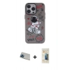 MARSİLYAN™- iPhone 13 Pro Max Kılıf Zirve Form Özel Seri - Siyah 6D Mat Seramik Hayalet Nano Ekran Koruyucu + Rainbow Kamera Lens Koruma Cam - MI