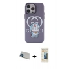 MARSİLYAN™- iPhone 13 Pro Max Kılıf Zirve Form Özel Seri - Siyah 6D Mat Seramik Hayalet Nano Ekran Koruyucu + Rainbow Kamera Lens Koruma Cam - MI