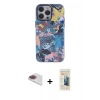 MARSİLYAN™- iPhone 13 Pro Max Kılıf Zirve Form Özel Seri - Siyah 6D Mat Seramik Hayalet Nano Ekran Koruyucu + Gökkuşağı Pers Alüminyum Kamera Lens